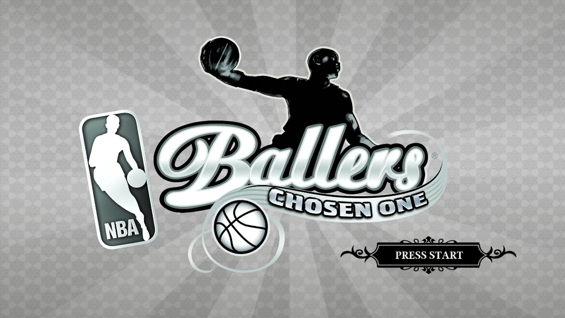NBA Ballers: Chosen One title screen for Xbox 360